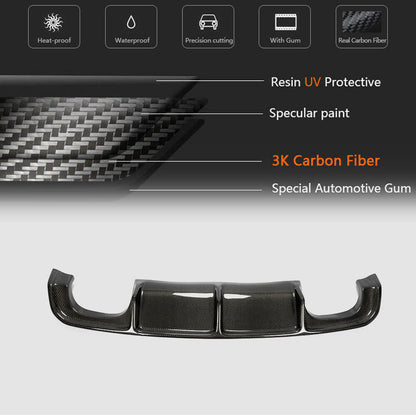 Rear Bumper Diffuser Carbon Fiber V2 (for F85) for BMW X5 F-15 2013-2018 - image 6