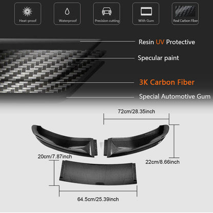 Front Bumper Lip Carbon Fiber (M-Sport) for BMW X5 F-15 2013-2018 - image 6