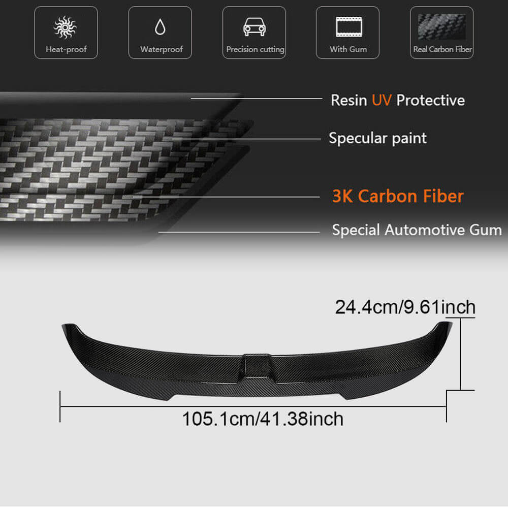 Spoiler (for HB, Carbon) for Audi A3 2020 - image 6