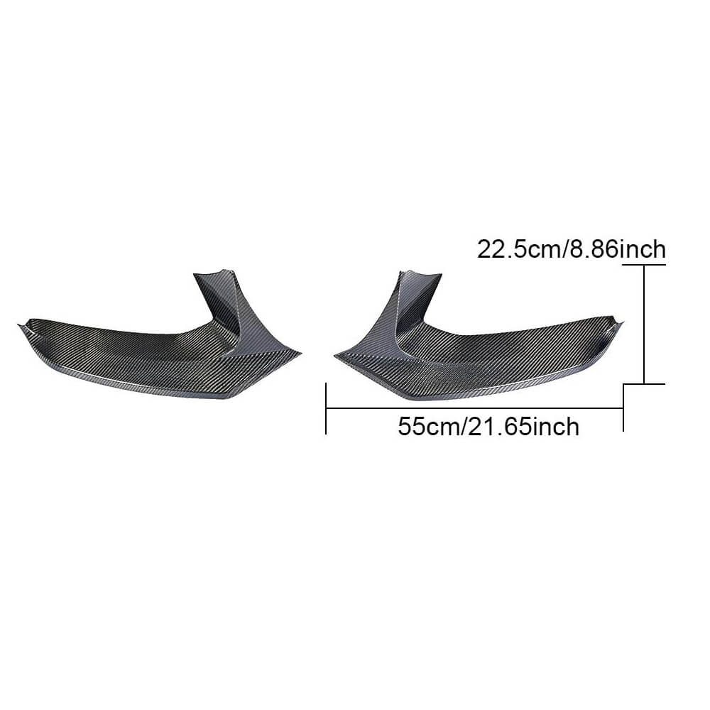 Front Bumper Splitters Carbon Fiber V1 (for M-Sport 2017-2020) for BMW 5 Series G30/31 2017-2023 - image 6
