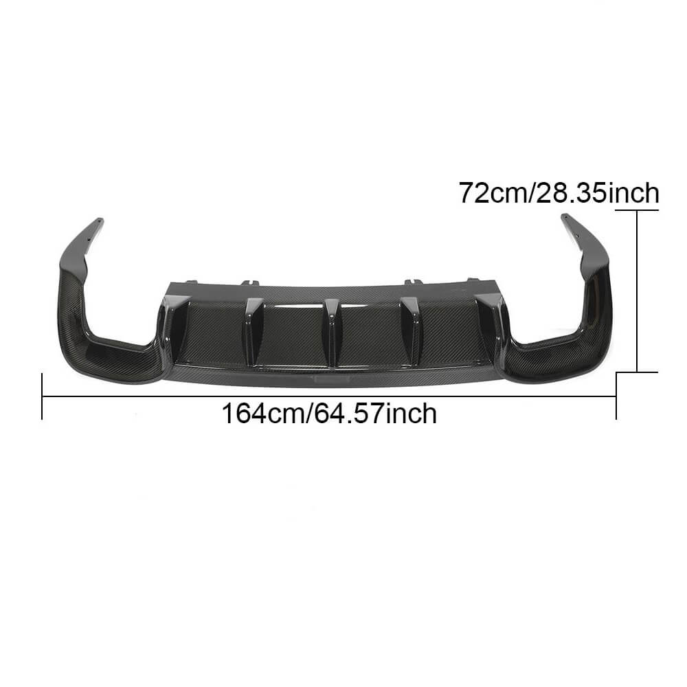 Rear Bumper Diffuser V2 (for S-Line, Carbon) for Audi A4 B10 2024- - image 6