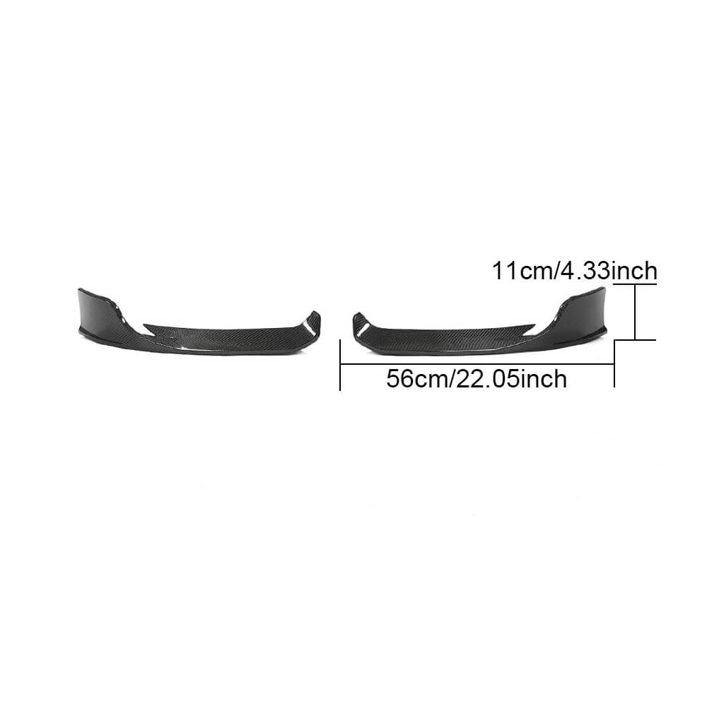 Front Bumper Flap Covers (for AMG-Line 2018-2021, Carbon) for Mercedes A-сlass W177 2018- - image 6