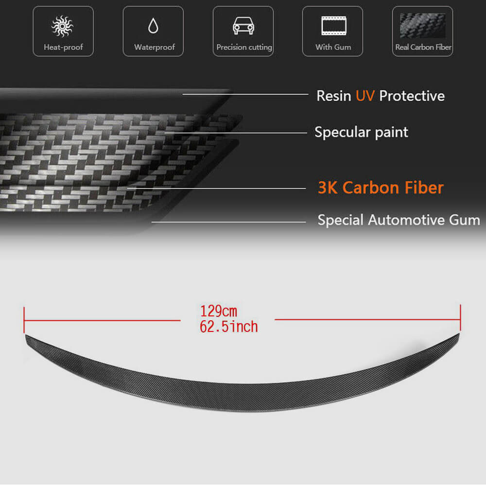 Spoiler V4 (Carbon) for Maserati Quattroporte 2013-2023 - image 6