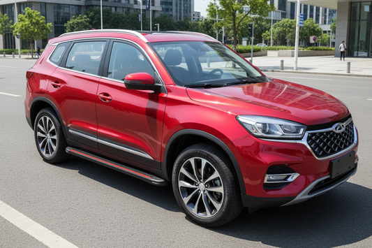 Side Steps Maya Red (2 pcs, Aluminum) for Chery Tiggo 8 2017- - image 1