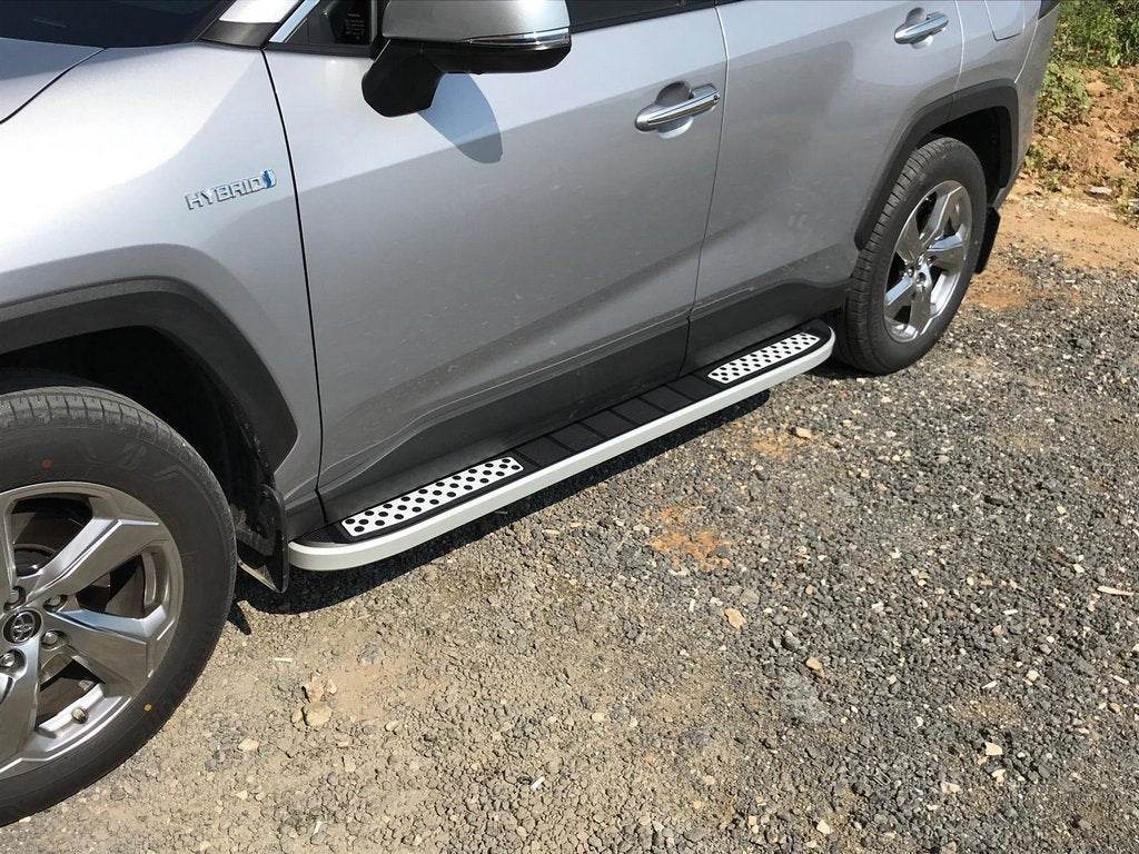 Side sills Tayga V2 (2 pieces, aluminum) for Toyota Rav 4 2019- - Reelken Auto