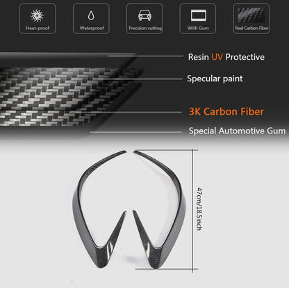 Covers on the rear bumper (Carbon) for Mercedes GLE coupe C292 2015-2019 - image 7