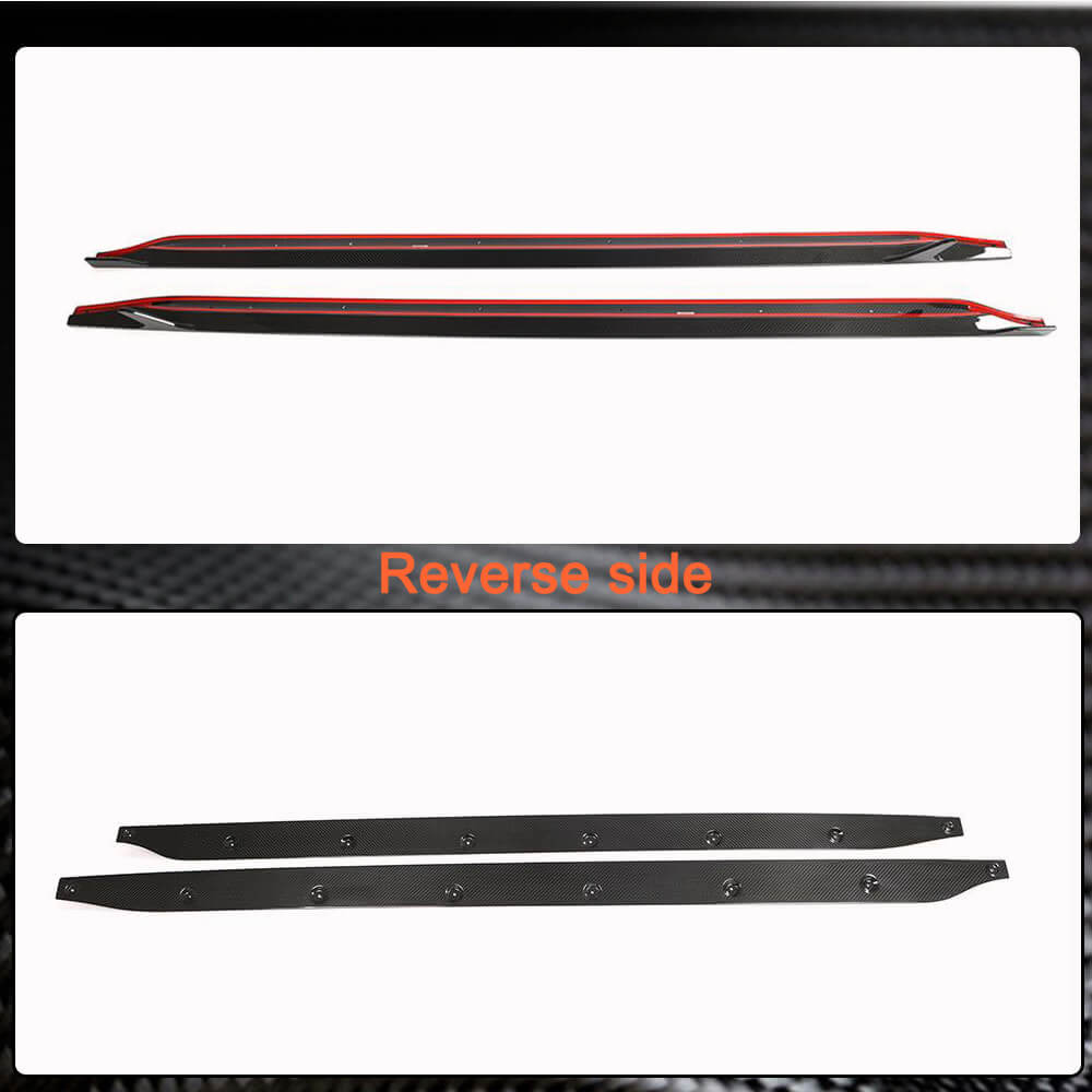 V6 Side Skirt Extensions (for G80, Carbon) for BMW 3 Series G20/G21 2018- - image 7