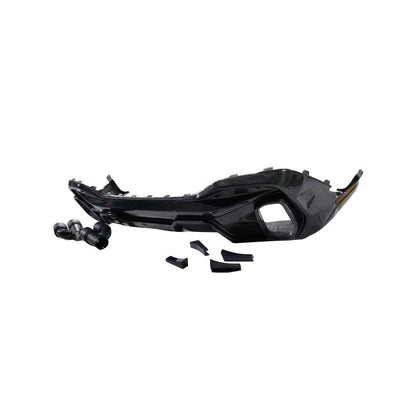 Rear Bumper Diffuser With Exhaust Pipe Tips Carbon Fiber (for M-Competition, 2020-2022) for BMW X6 G06 2019- - image 7