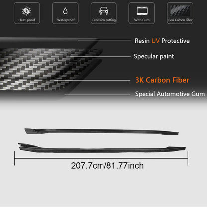 Side Skirts Carbon Fiber V2 (2016-2022) for Tesla Model 3 - image 7