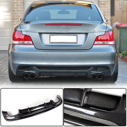 Rear Bumper Diffuser Carbon Fiber V1 (for E82/E88 M Sport) for BMW 1 series E81/82/87/88 2004-2011 - image 7