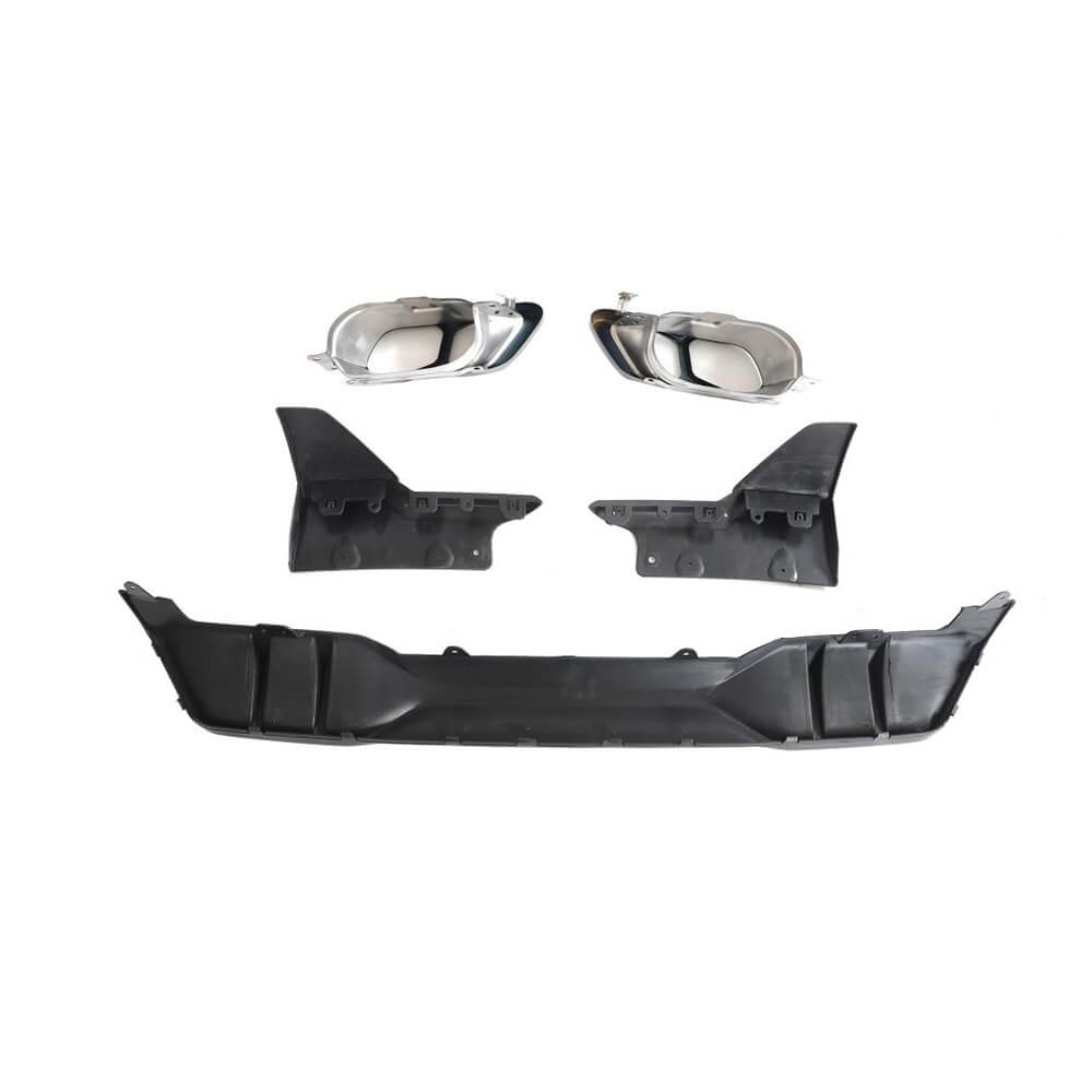 Rear bumper diffuser V4 (2018-2022, gloss black) for BMW X5 G05 2019- - image 7