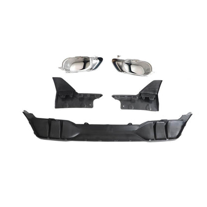 Rear bumper diffuser V4 (2018-2022, gloss black) for BMW X5 G05 2019- - image 7