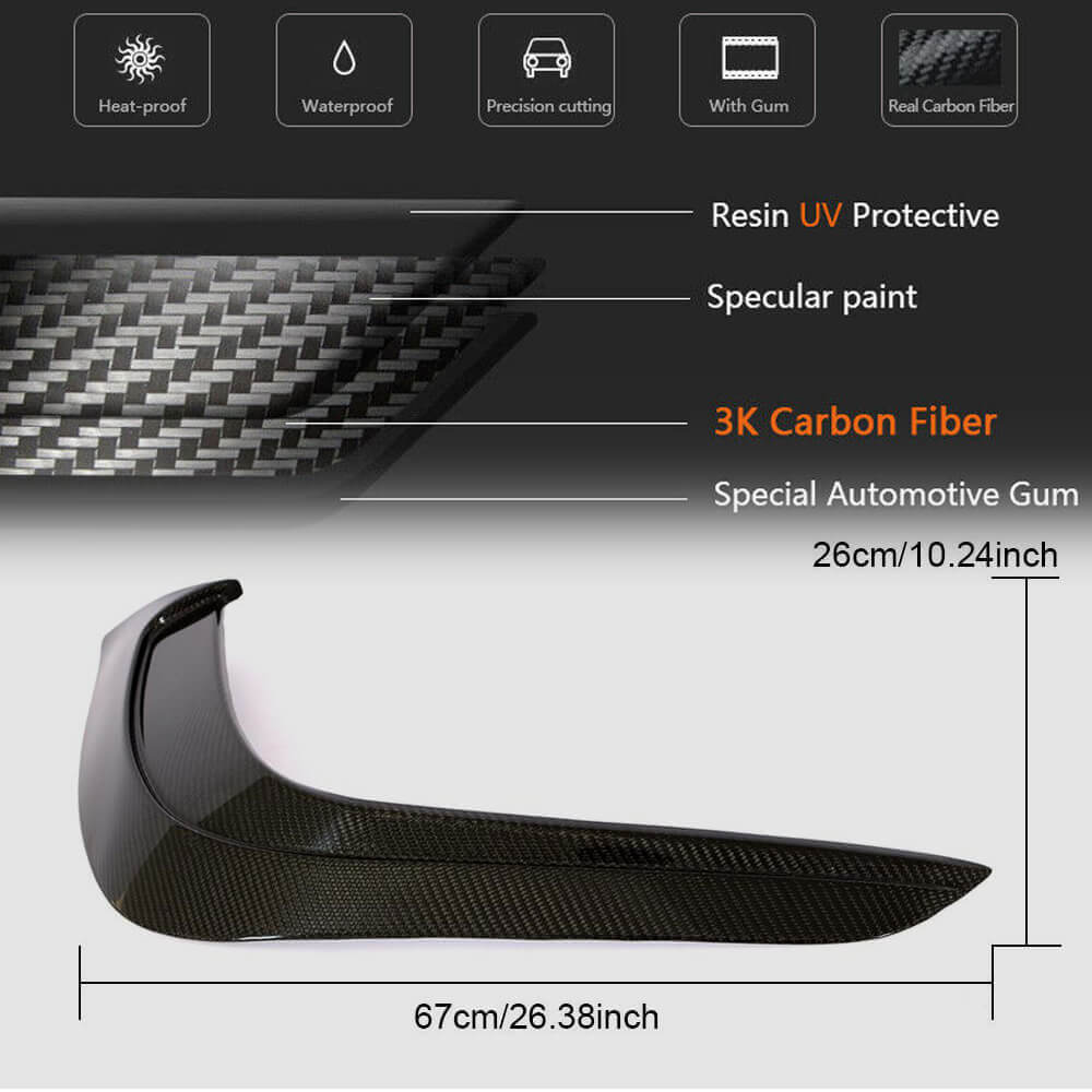 Carbon Front Bumper Covers for GLE63 AMG for Mercedes GLE coupe C292 2015-2019 - image 7