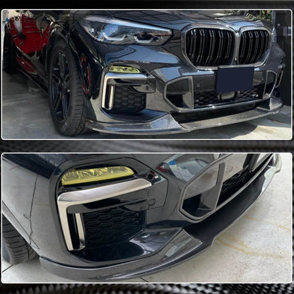 Front Lip Spoiler Paradigm V-4 (2018-2022, Real Carbon) for BMW X5 G05 2019- - image 7