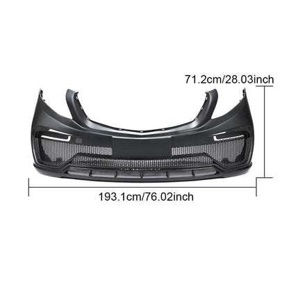 Front bumper V1 (2014-2019, Carbon) for Mercedes Vito / V-class W447 2014↗ year - image 7