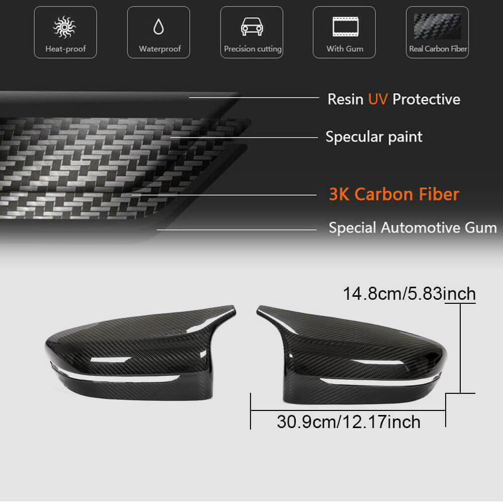 Mirror Covers M-Look (Red Carbon) for BMW 3 Series G20/G21 2018- - image 3