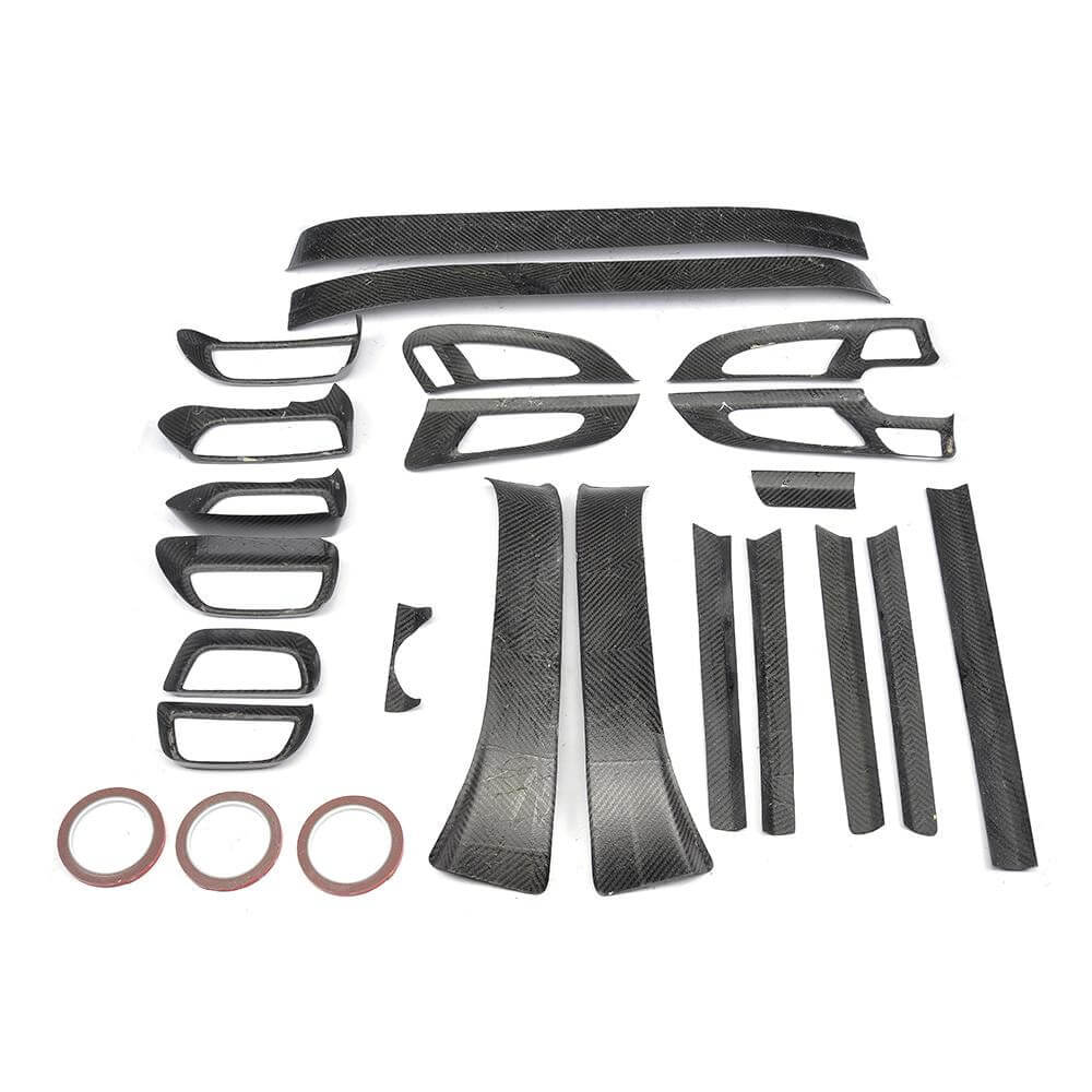 A set of carbon inserts in the interior (2015-2018) for Porsche Cayenne 2010-2017 - image 7