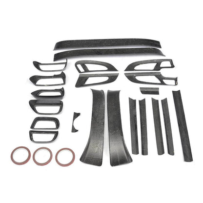 A set of carbon inserts in the interior (2015-2018) for Porsche Cayenne 2010-2017 - image 7