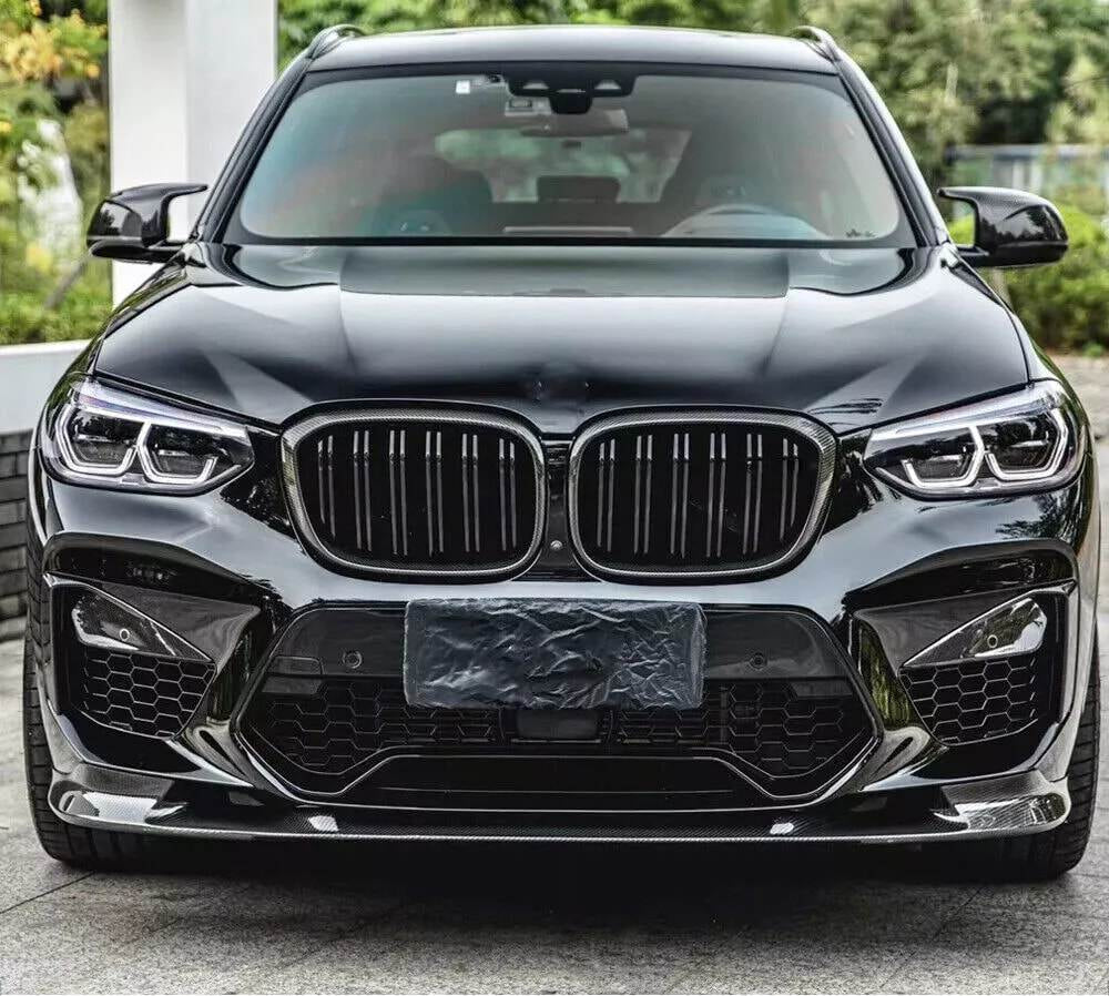 Front Bumper Lip V2 (for F97 2018-2021, Carbon) for BMW X3 G01 2018- - image 7