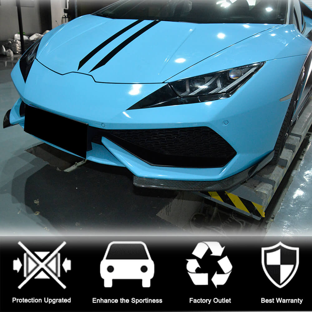 Front Bumper Flaps V1 Carbon for Lamborghini Huracan 2014- - image 7