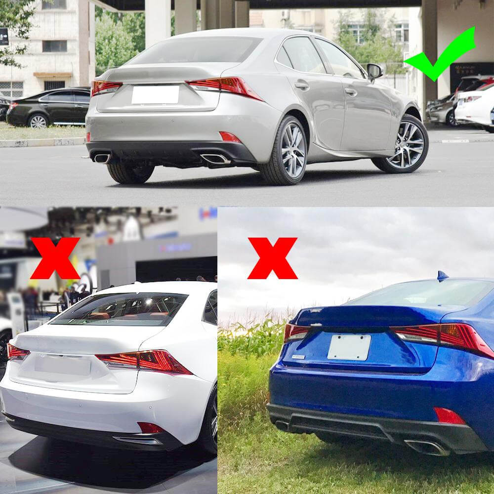 Rear Bumper Diffuser (for Base/F-Sport 2016-2020, Carbon) for Lexus IS 2013- - image 7