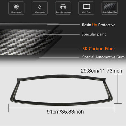 Radiator grille outline (for Q50 2018-2022, Carbon) for Infiniti Q50/Q60 2013-2024 - image 7