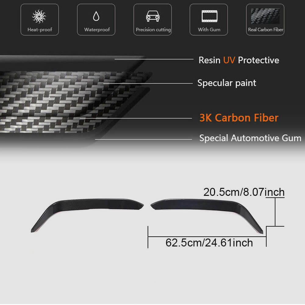 Fog Light Covers (for Sport, Carbon) for Alfa Romeo Giulia 2016-2022 - image 7