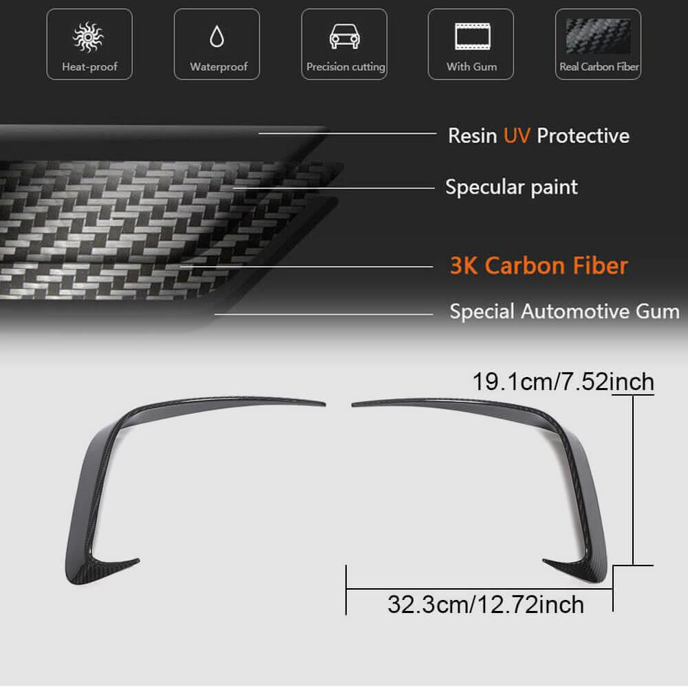 Rear Bumper Splitters Dry Carbon Fiber (for M-Sport 2019-2022) for BMW 3 series G20/21 2018- - image 7