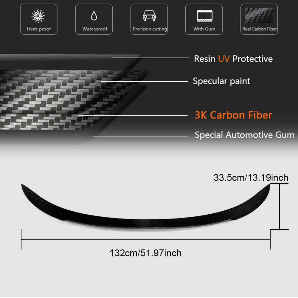 Rear Trunk Spoiler FRP V8 (for F12) for BMW 6 F12/F13/F06 2011-2015 - image 7