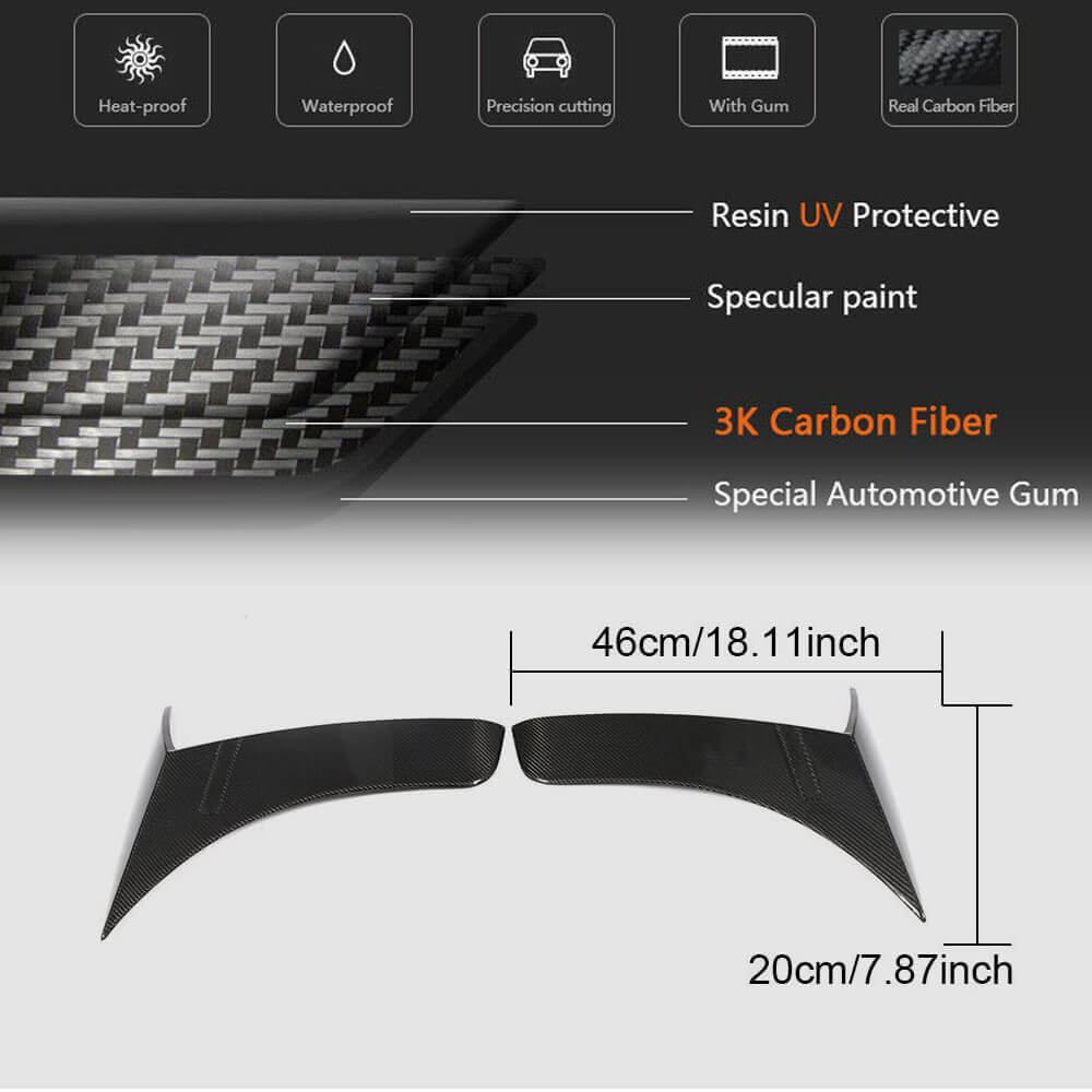 Carbon Front Fender Covers (2014-2017) for Mercedes S-сlass W222 2013-2022 - image 7
