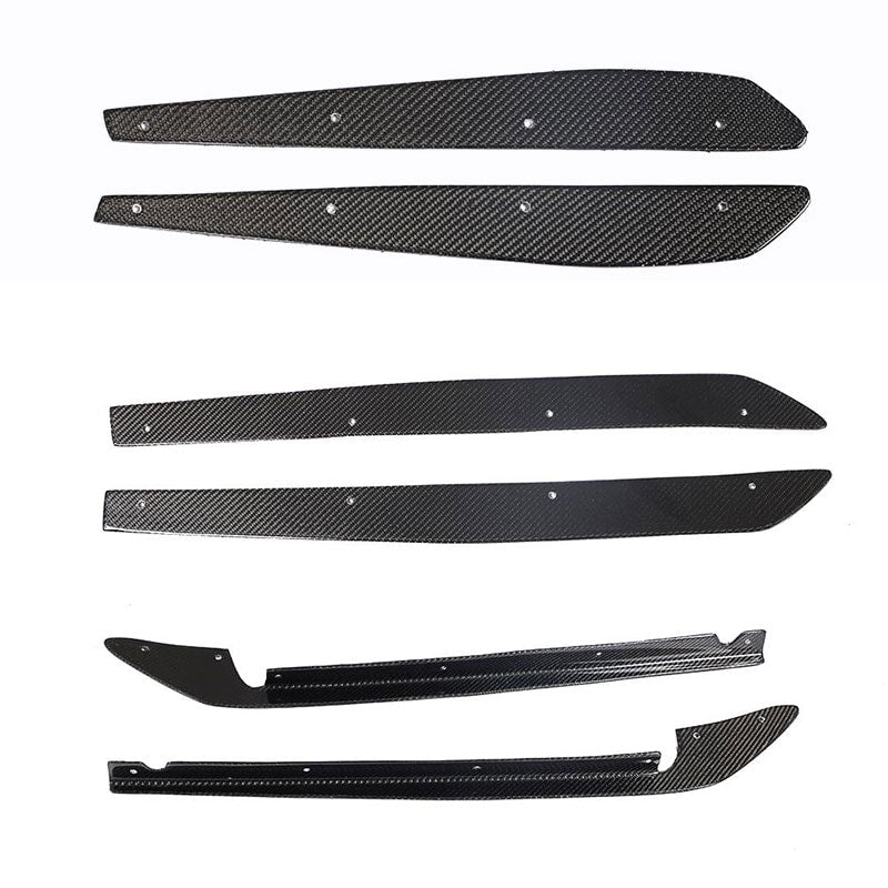 Rear Bumper Diffuser Cover With Vents Carbon Fiber V6 (for E92/E93 M3) for BMW 3 series E-90/91/92/93 2005-2011 - image 7