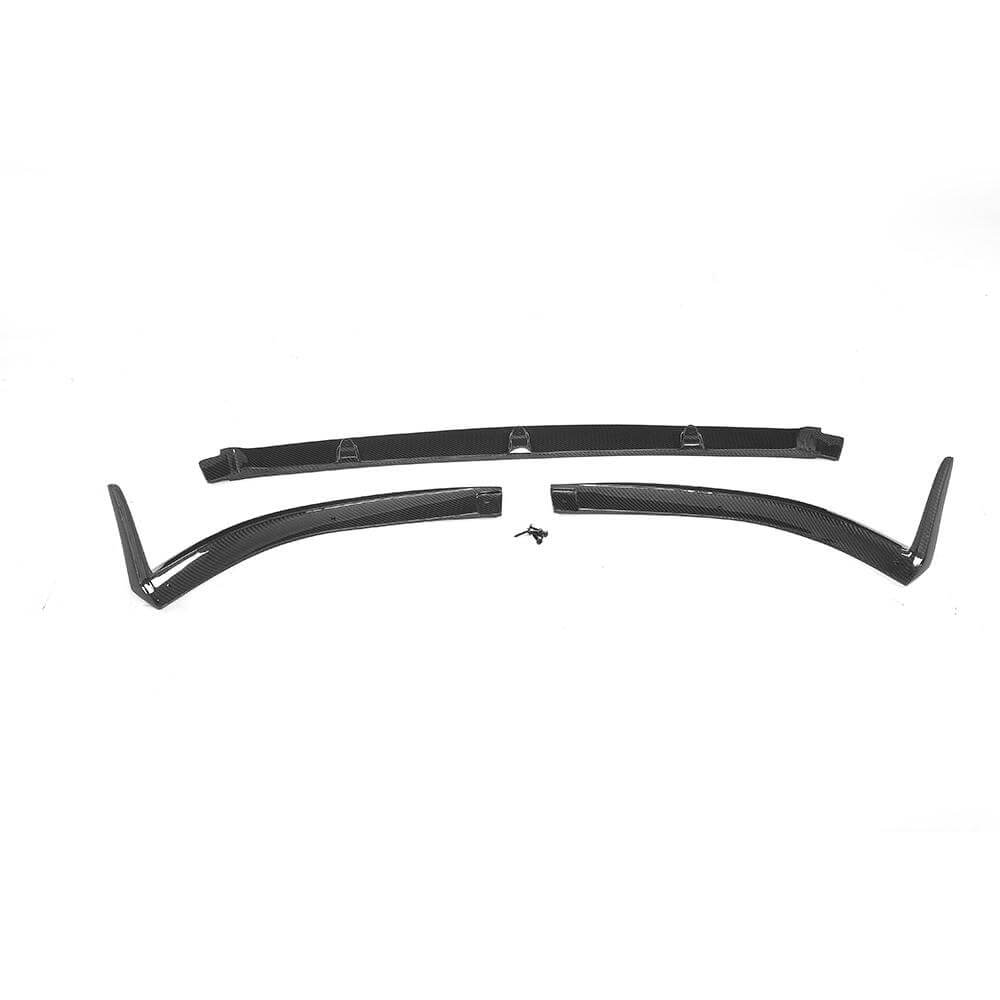 Lip V1 front bumper cover (for coupe/cabriolet C63 AMG 2015-2019, Carbon) for Mercedes C-class W205 2014-2021 - image 7