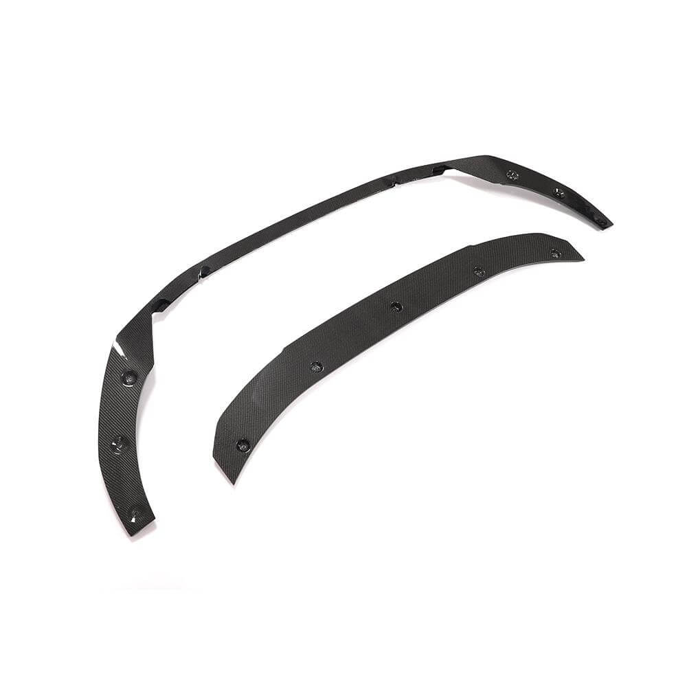 Front bumper lip Lip V2 (for S-Line Sedan 2019-2024, Carbon) for Audi A4 B9 2015-2024 - image 7