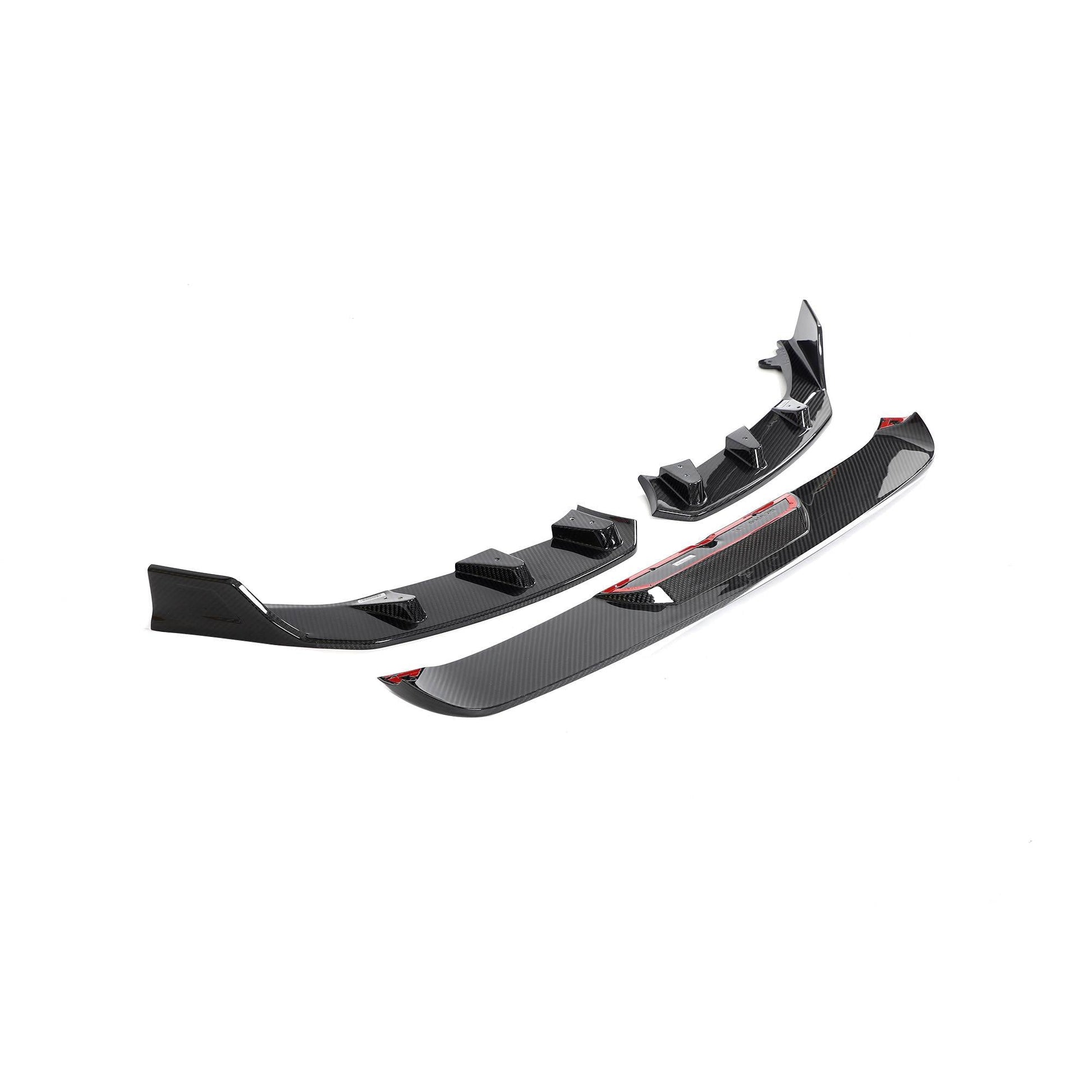 Front Bumper Lip Dry Carbon Fiber V4 (for G87) for BMW 2 Series G42 2021- - image 7