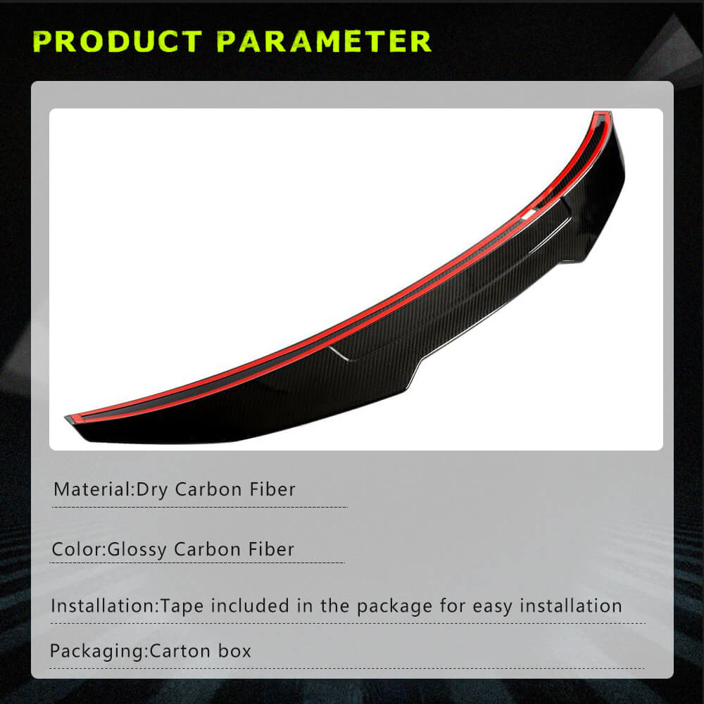 Rear Trunk Spoiler Dry Carbon Fiber V9 (SD) for BMW 3 series G20/21 2018- - image 7