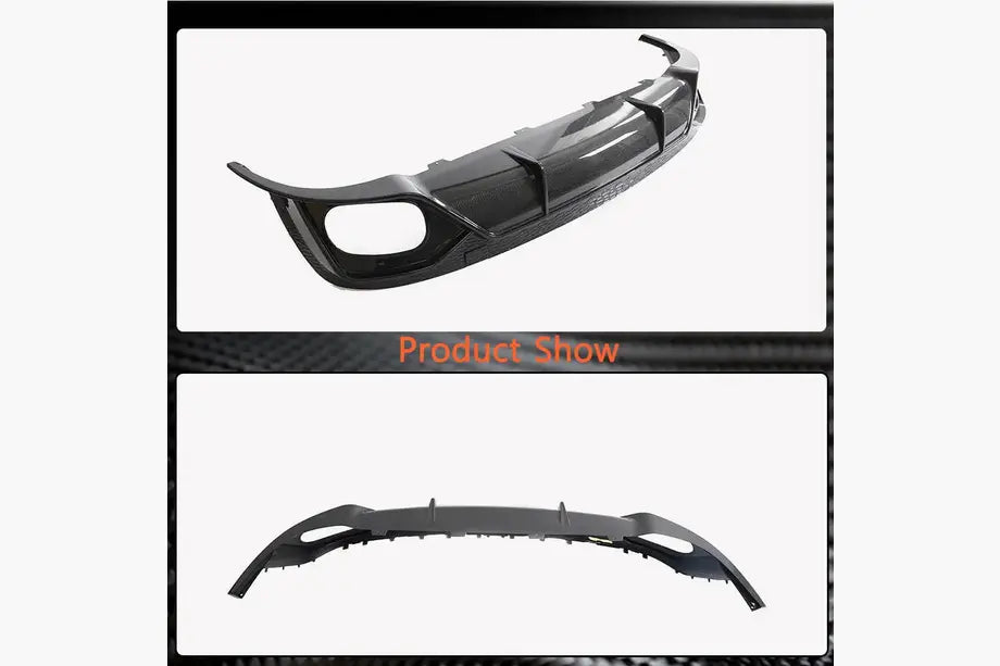 Rear Bumper Diffuser (2020-2023, Carbon) for Audi Q8 2018- - image 7