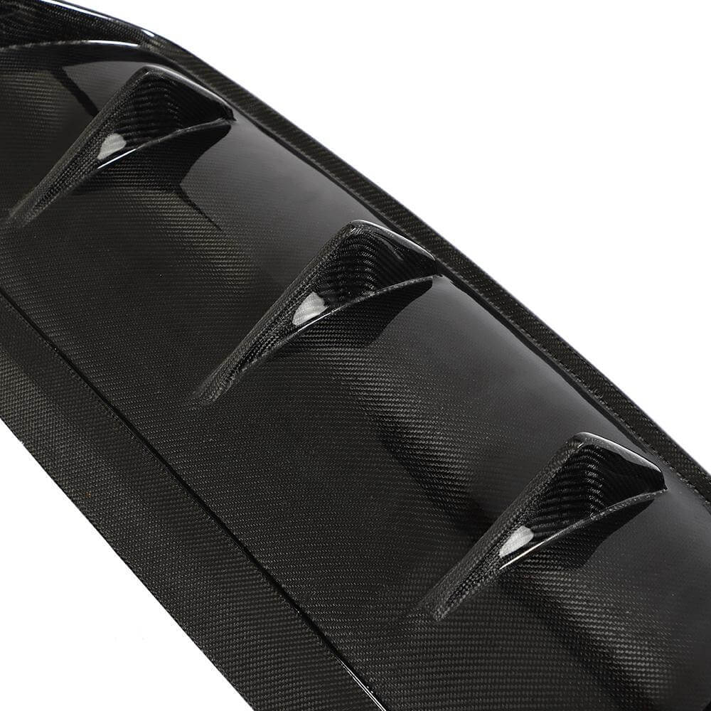 Rear bumper diffuser (for GLE63 AMG 2019-2023, Carbon) for Mercedes GLE W167 - image 7