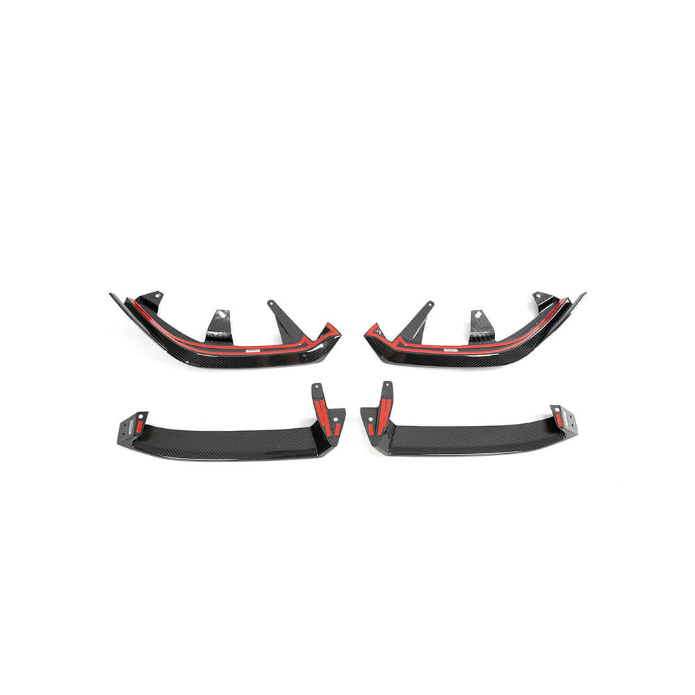 Front Bumper Lip (for M-Sport, Carbon) for BMW 5/i5 Series G60/G60E/G61 2023- - image 7