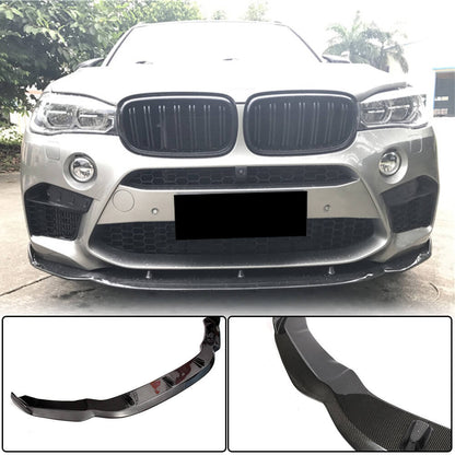 Front Bumper Lip V3 for F86, Carbon for BMW X6 F16 2014-2019 - image 7