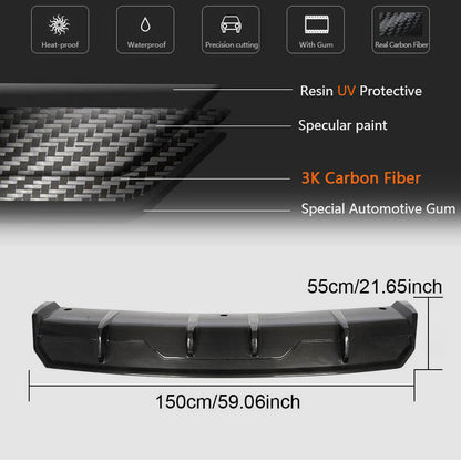 Rear Bumper Diffuser Carbon Fiber V1 (2016-2022) for Tesla Model 3 - image 7