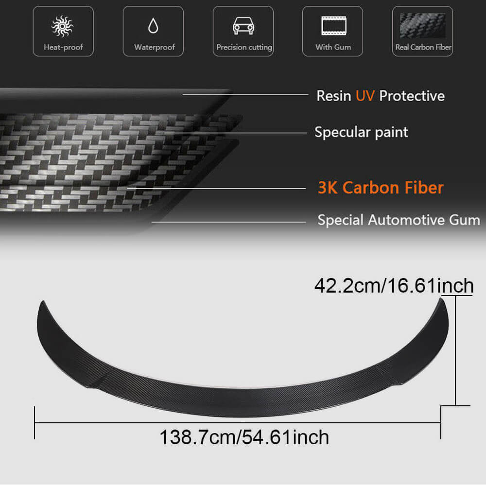 Rear Trunk Spoiler Carbon Fiber V3 (2020-2023) for Tesla Model Y - image 7