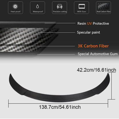 Rear Trunk Spoiler Carbon Fiber V3 (2020-2023) for Tesla Model Y - image 7