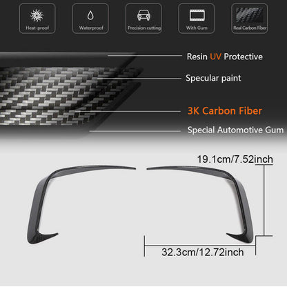 Rear Bumper Flap Extensions (for M-Sport 2018-2022, Carbon) for BMW 3 Series G20/G21 2018- - image 7