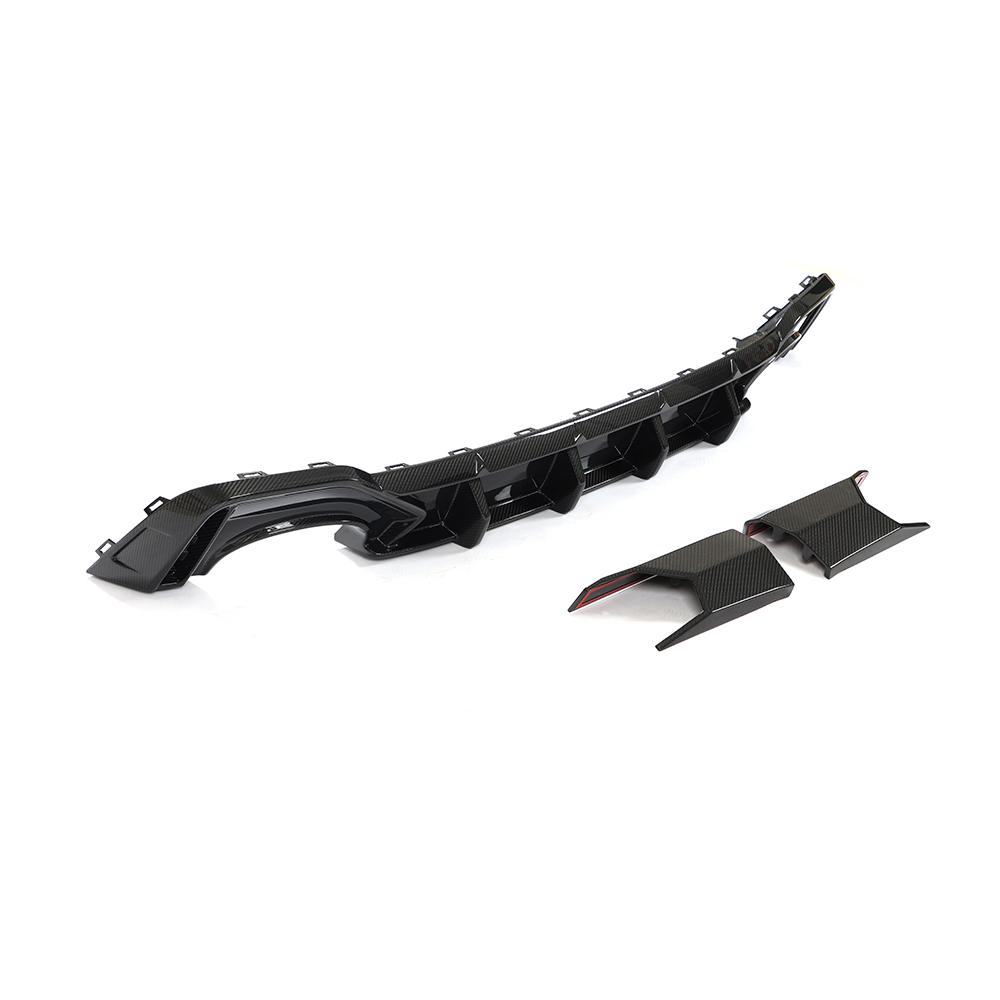 Rear Bumper Diffuser Dry Carbon Fiber for Audi A6 C8 2018- - image 7