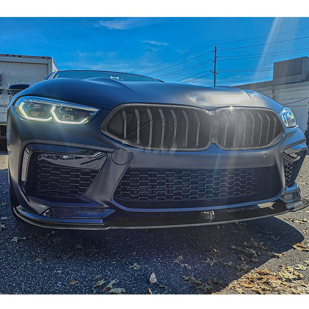 Front Bumper Lip Spoiler (for F91/F92/F93 M8, Carbon) for BMW 8 cерія G14/G15/G16 2018- - image 7