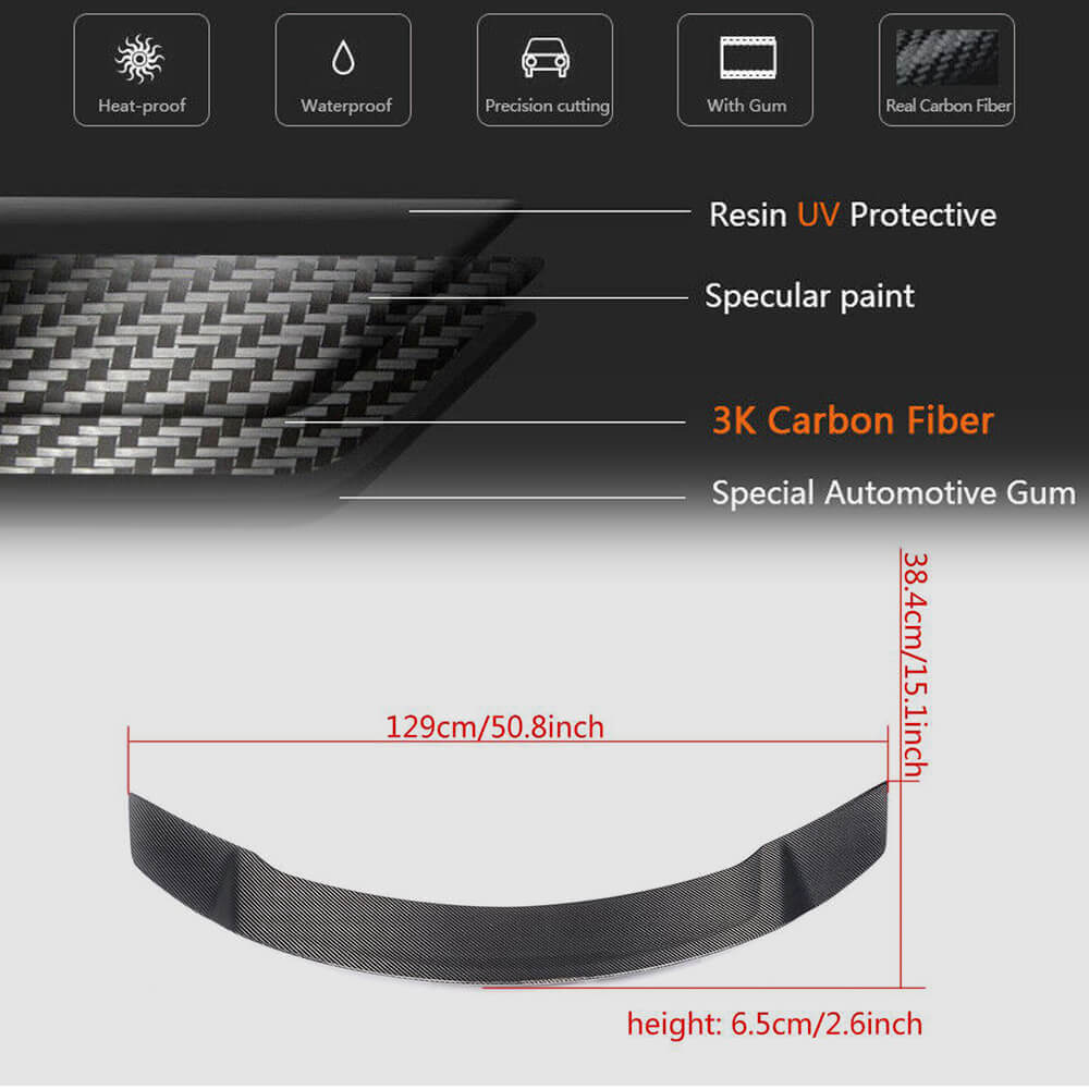 Spoiler V1 (for SD 2015-2019, Carbon) for Mercedes C-class W205 2014-2021 - image 7