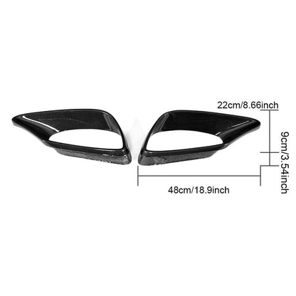 Carbon front bumper inserts (for AMG 2016-2018) for Mercedes S-class W222 - image 7