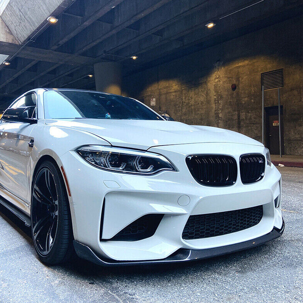 Front Bumper Lip Carbon Fiber V7 (for F87) for BMW 2 Series F22/23 2014-2021 - image 7