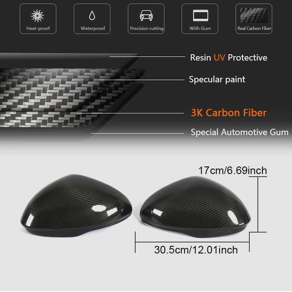 Mirror Covers (Dry Carbon) for Alfa Romeo Giulia 2016-2022 - image 13