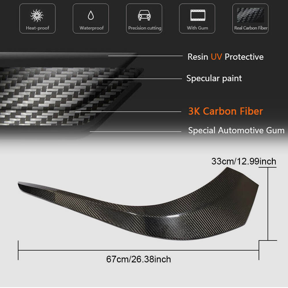 Carbon Front Bumper Covers (for AMG-Line 2015-2018) for Mercedes S-class C217 Coupe 2014-2020 - image 7